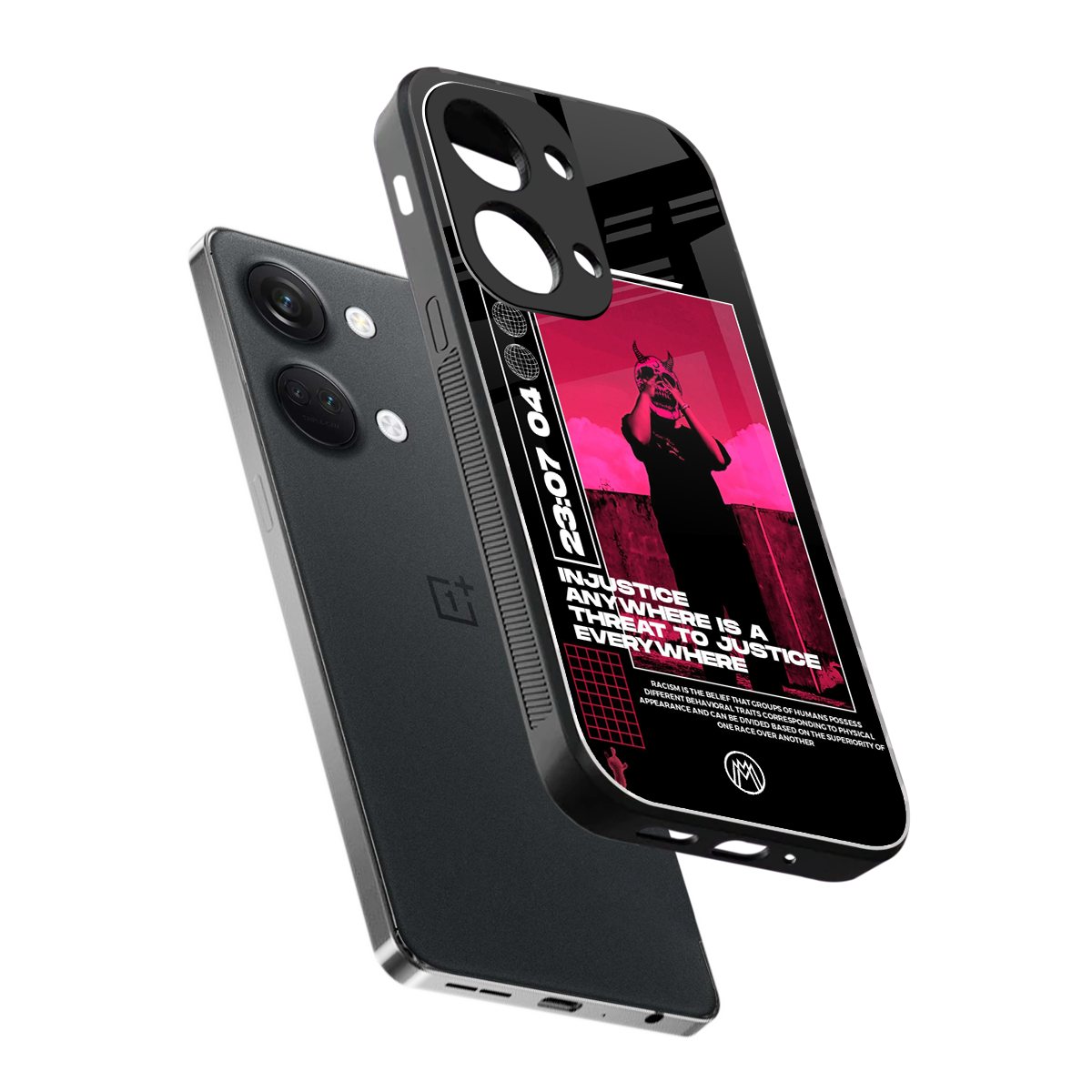 injustice back phone cover | glass case for oneplus nord 3