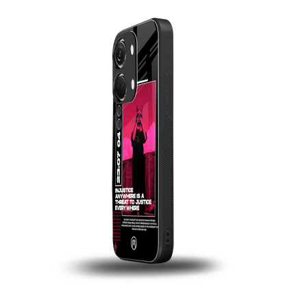 injustice back phone cover | glass case for oneplus nord 3
