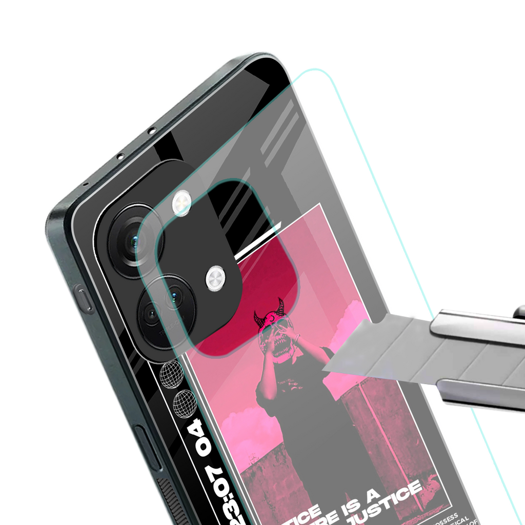 injustice back phone cover | glass case for oneplus nord 3