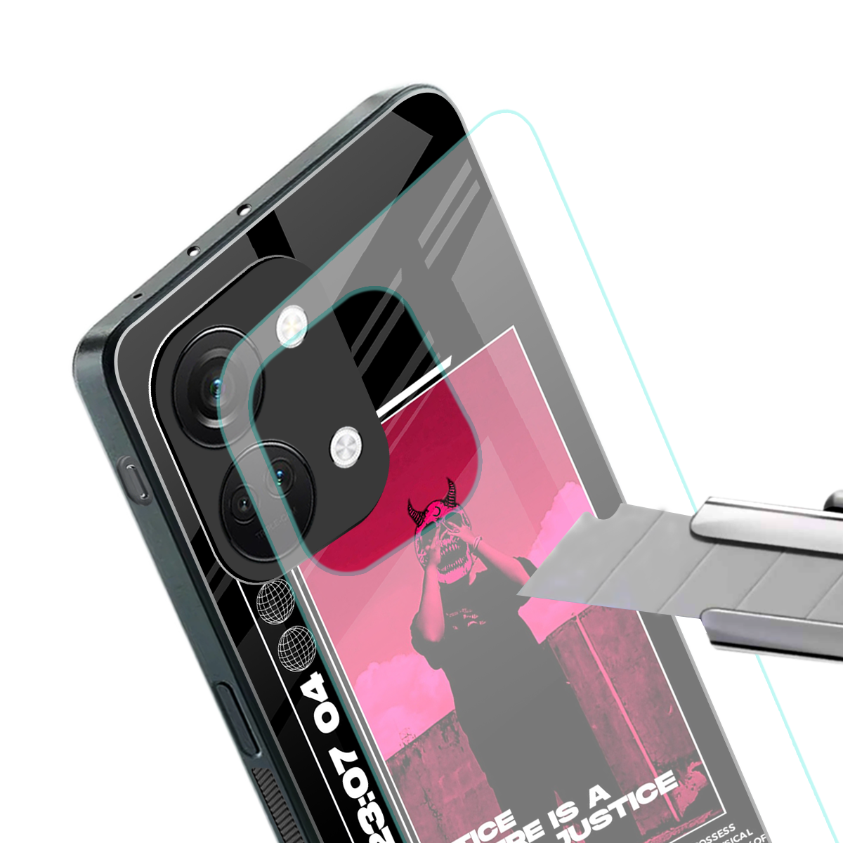 injustice back phone cover | glass case for oneplus nord 3