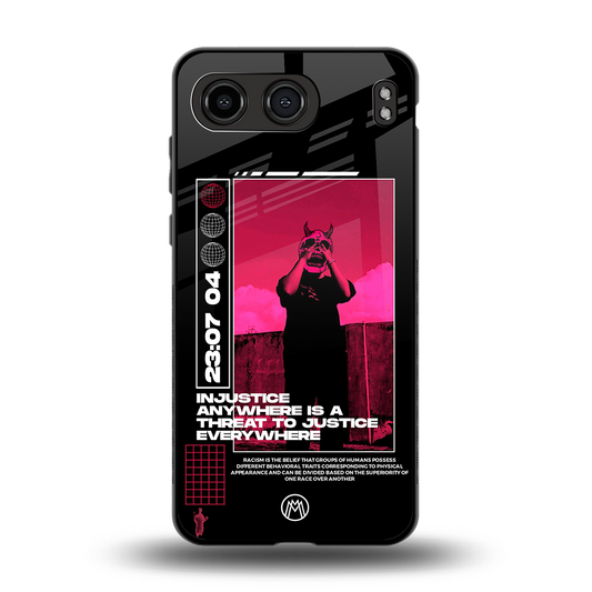 injustice back phone cover | glass case for oneplus nord 4