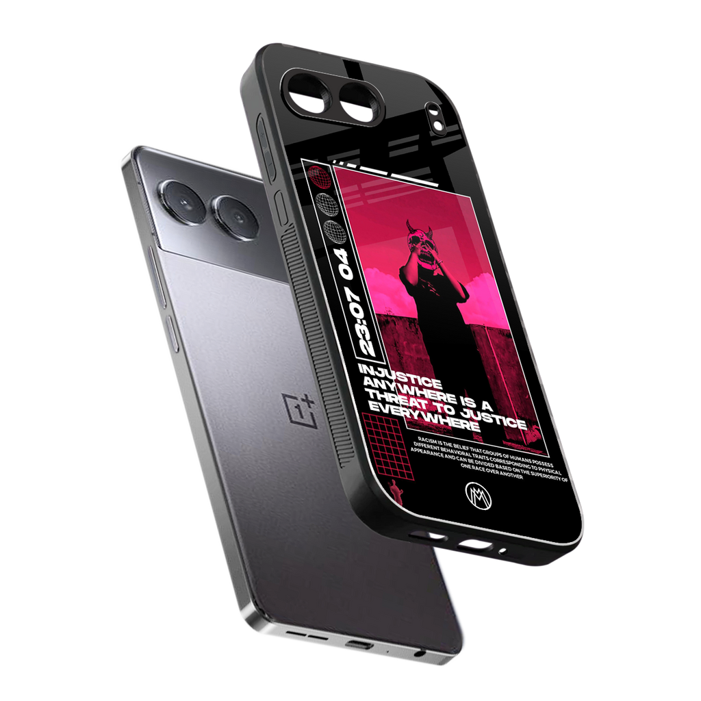 injustice back phone cover | glass case for oneplus nord 4