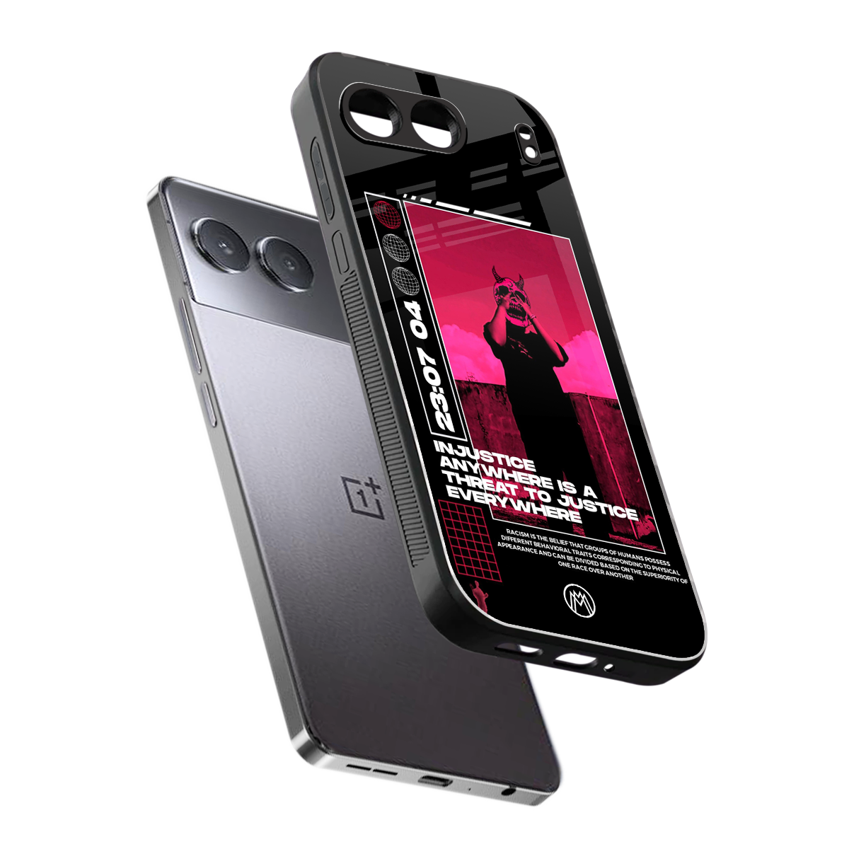injustice back phone cover | glass case for oneplus nord 4