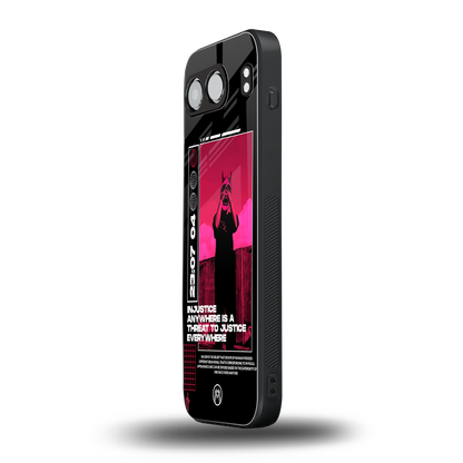 injustice back phone cover | glass case for oneplus nord 4
