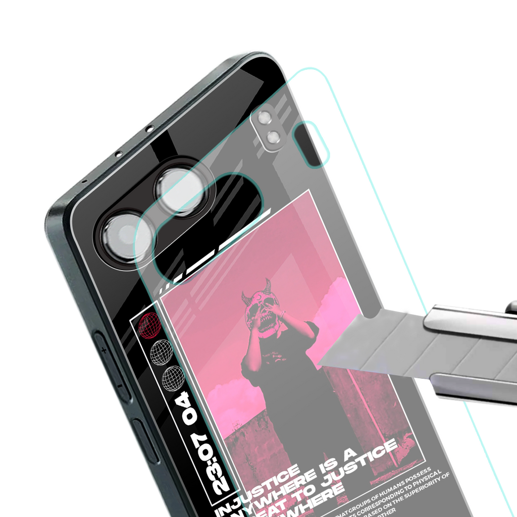 injustice back phone cover | glass case for oneplus nord 4