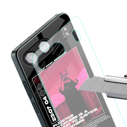 injustice back phone cover | glass case for oneplus nord 4
