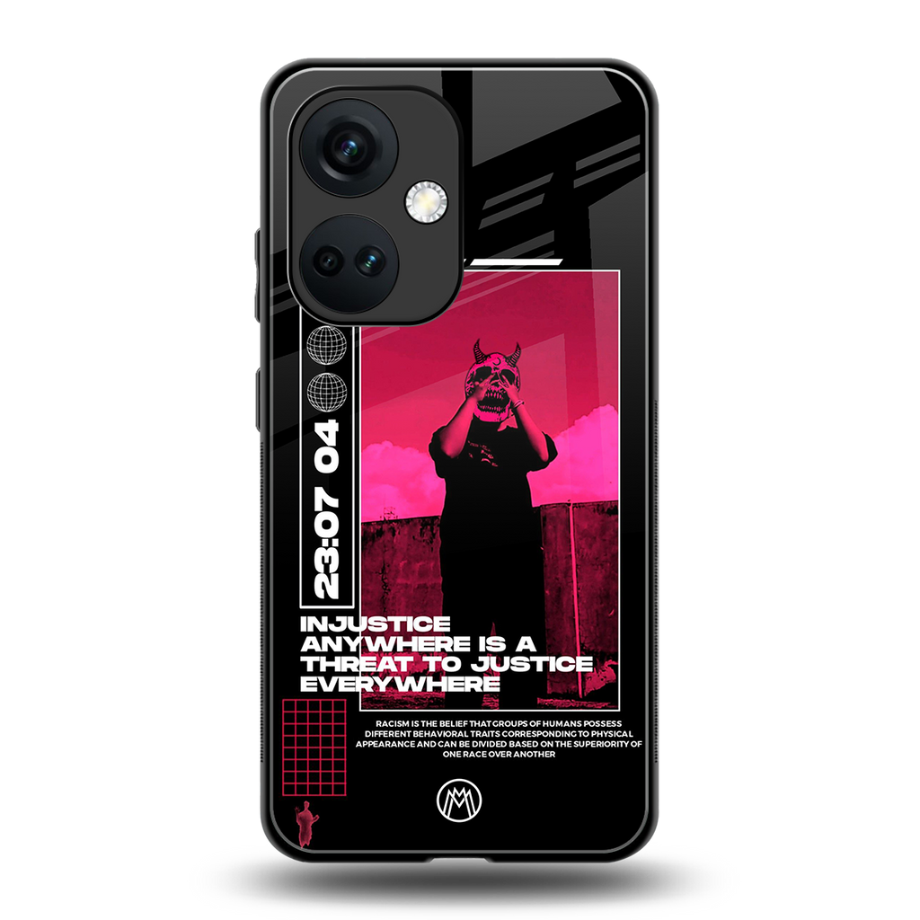 injustice back phone cover | glass case for oneplus nord ce 3