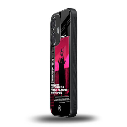 injustice back phone cover | glass case for oneplus nord ce 3