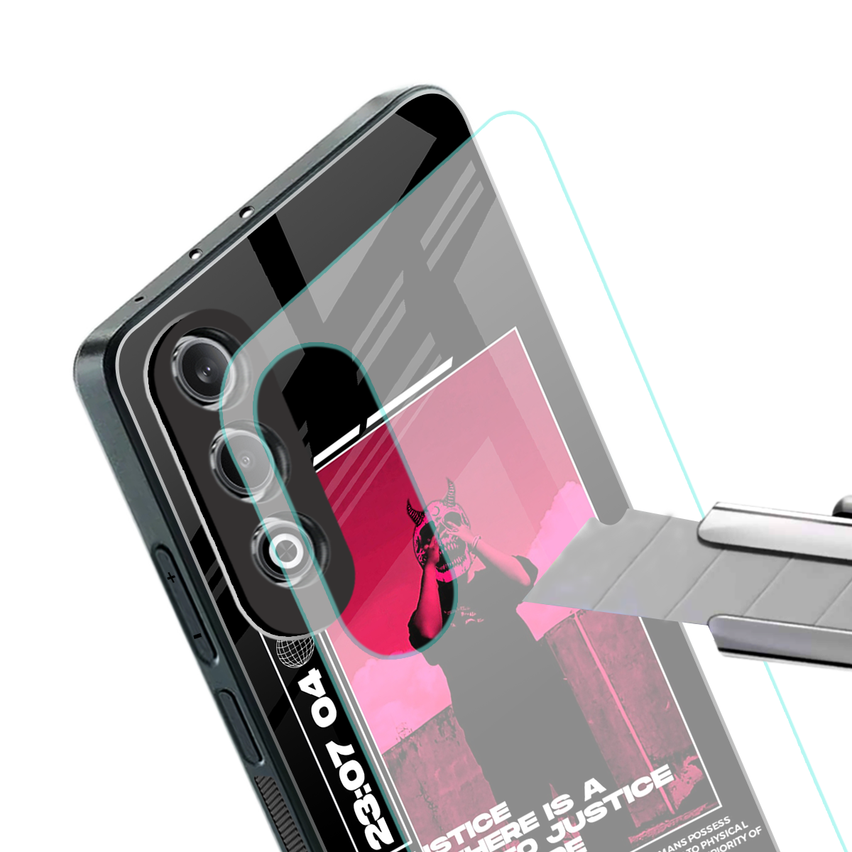 injustice back phone cover | glass case for oneplus nord ce 4