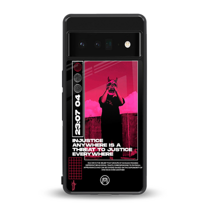 injustice back phone cover | glass case for google pixel 6 pro