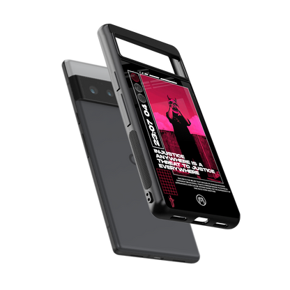 injustice back phone cover | glass case for google pixel 6 pro