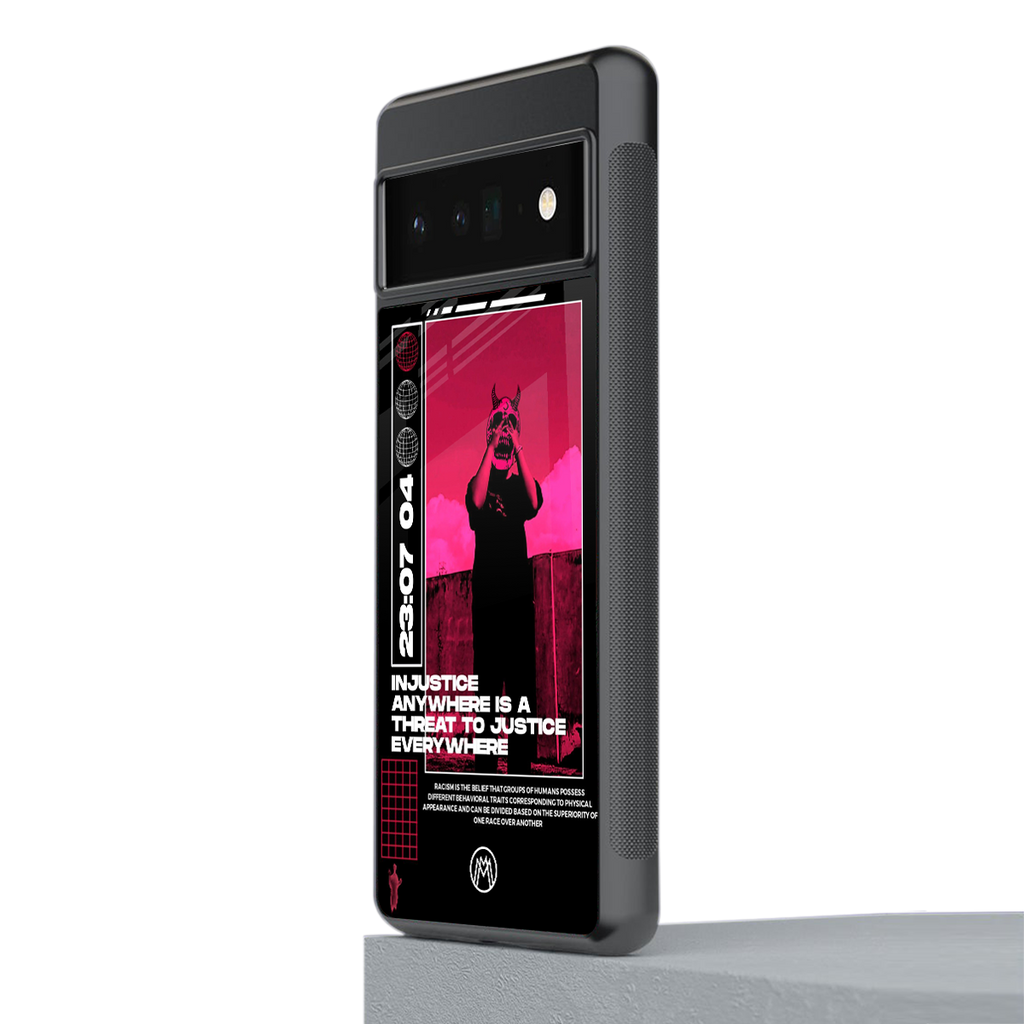 injustice back phone cover | glass case for google pixel 6 pro