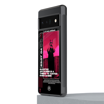 injustice back phone cover | glass case for google pixel 6 pro
