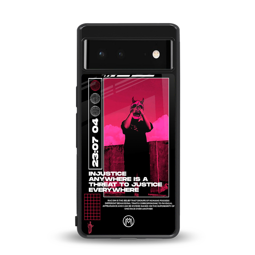injustice back phone cover | glass case for google pixel 6
