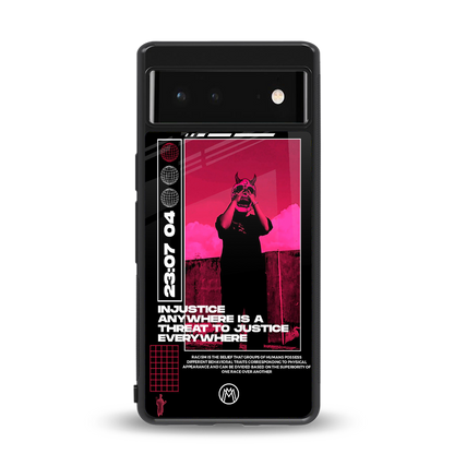 injustice back phone cover | glass case for Google Pixel 6A