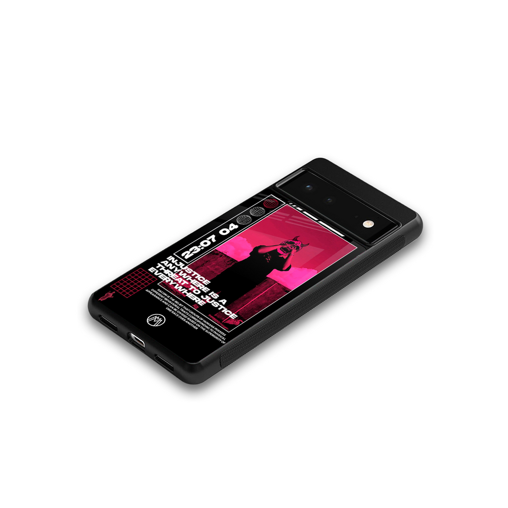 injustice back phone cover | glass case for Google Pixel 6A