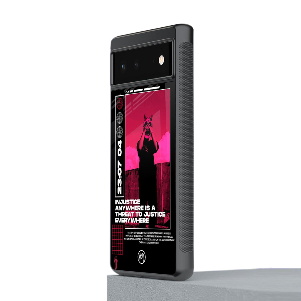 injustice back phone cover | glass case for google pixel 6