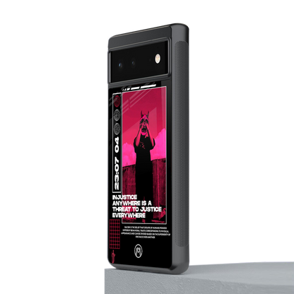 injustice back phone cover | glass case for Google Pixel 6A