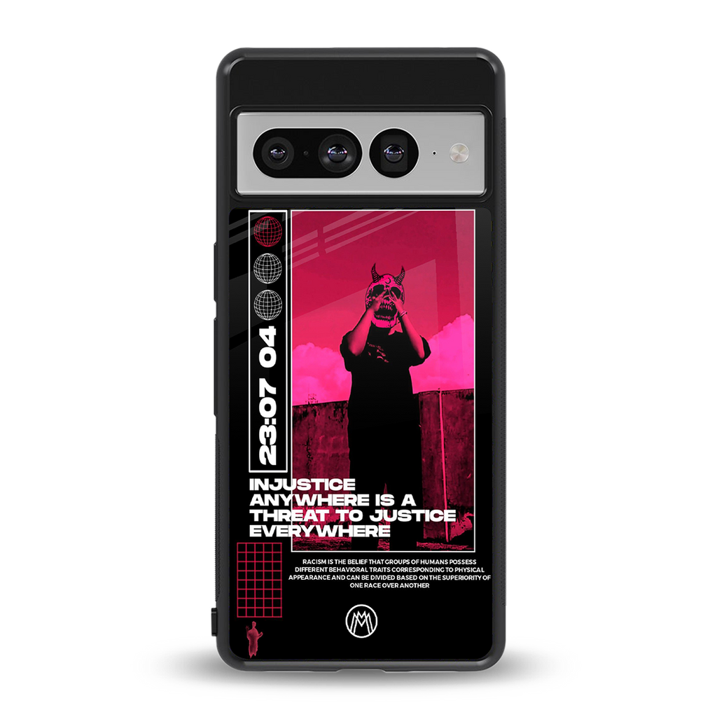 injustice back phone cover | glass case for google pixel 7 pro