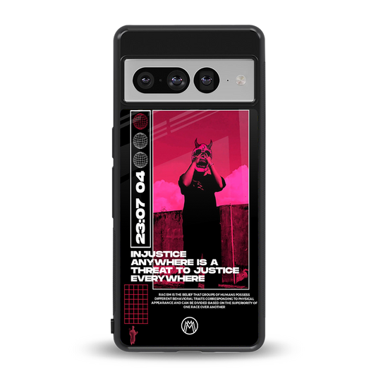 injustice back phone cover | glass case for google pixel 7 pro