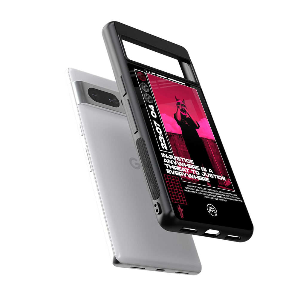 injustice back phone cover | glass case for google pixel 7 pro