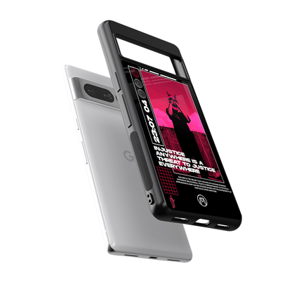 injustice back phone cover | glass case for google pixel 7 pro