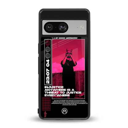 injustice back phone cover | glass case for Google Pixel 8
