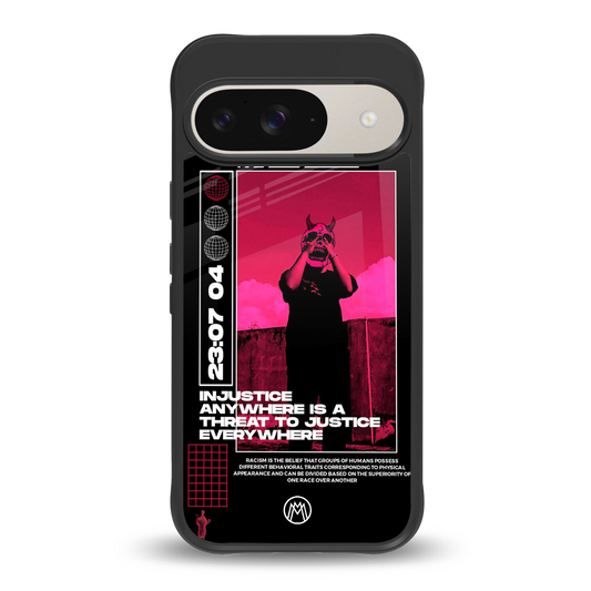 injustice back phone cover | glass case for google pixel 9