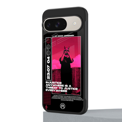 injustice back phone cover | glass case for google pixel 9