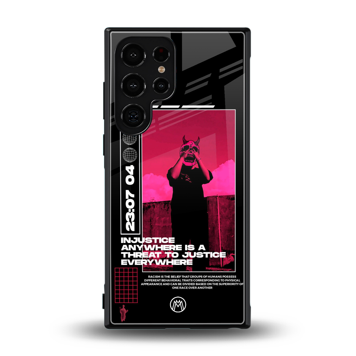 injustice back phone cover | glass case for samsung galaxy s23 ultra