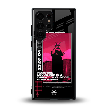 injustice back phone cover | glass case for samsung galaxy s23 ultra