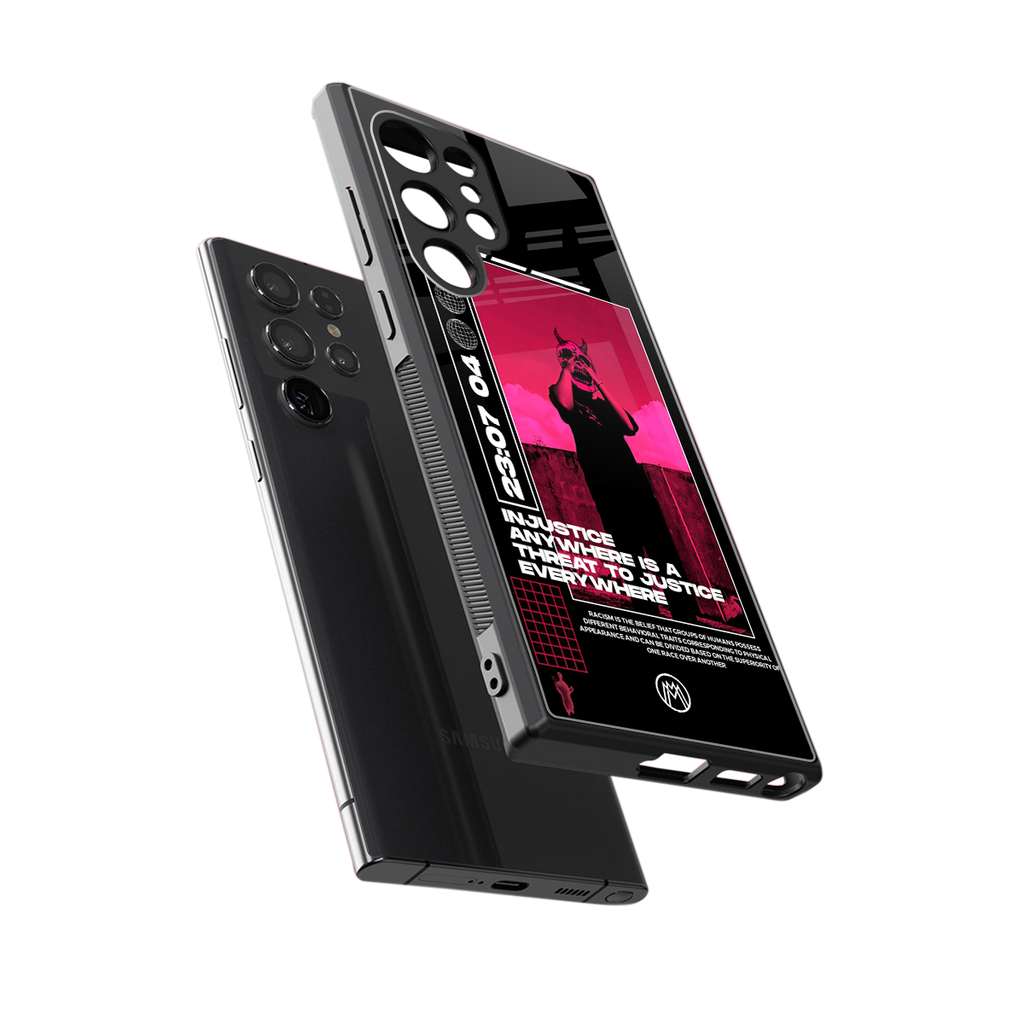 injustice back phone cover | glass case for samsung galaxy s23 ultra
