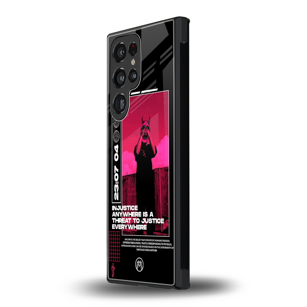 injustice back phone cover | glass case for samsung galaxy s23 ultra