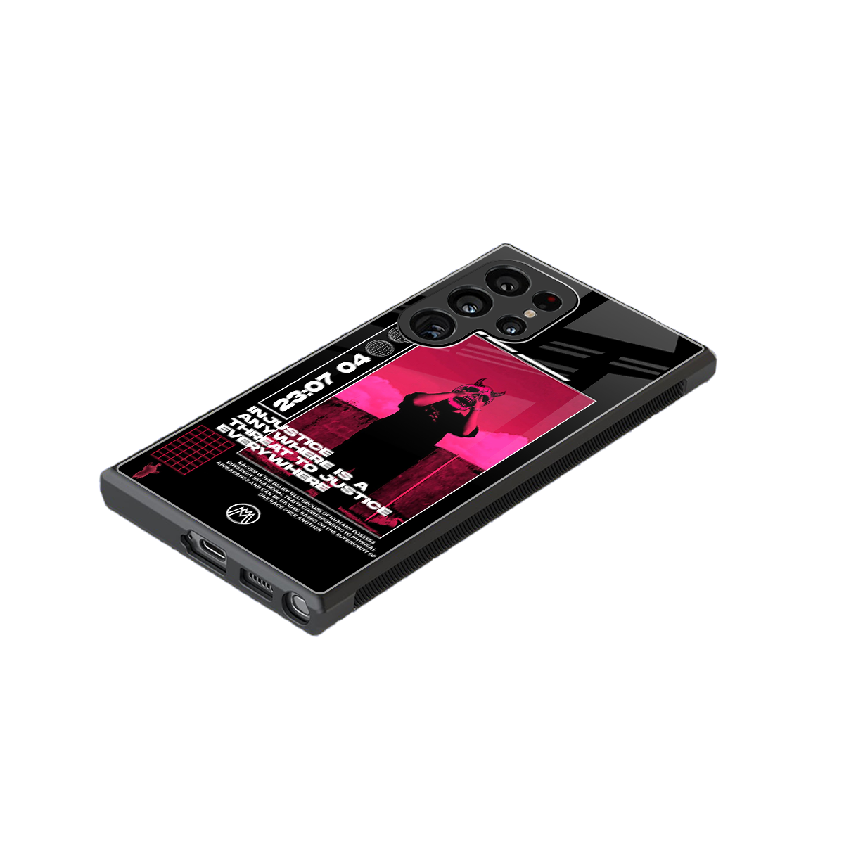 injustice back phone cover | glass case for samsung galaxy s23 ultra