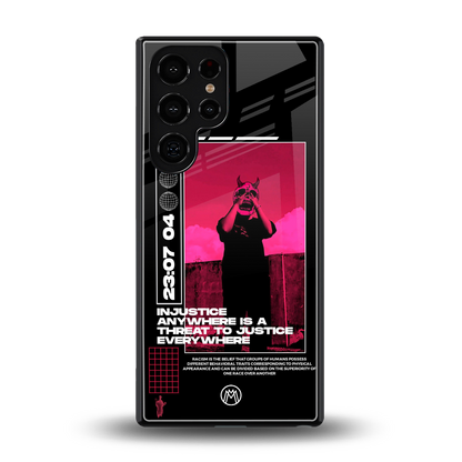injustice back phone cover | glass case for samsung galaxy s25 ultra