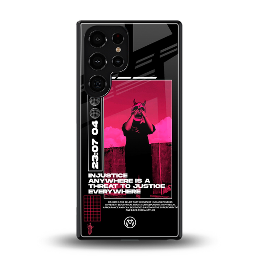 injustice back phone cover | glass case for samsung galaxy s25 ultra
