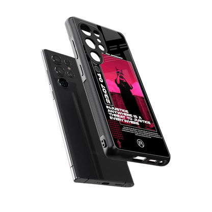 injustice back phone cover | glass case for samsung galaxy s25 ultra
