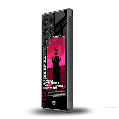 injustice back phone cover | glass case for samsung galaxy s25 ultra