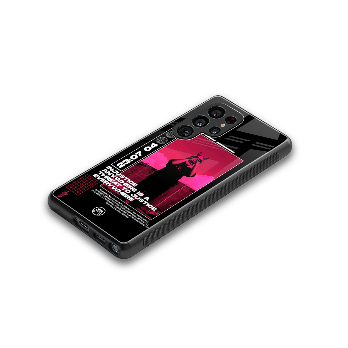 injustice back phone cover | glass case for samsung galaxy s25 ultra