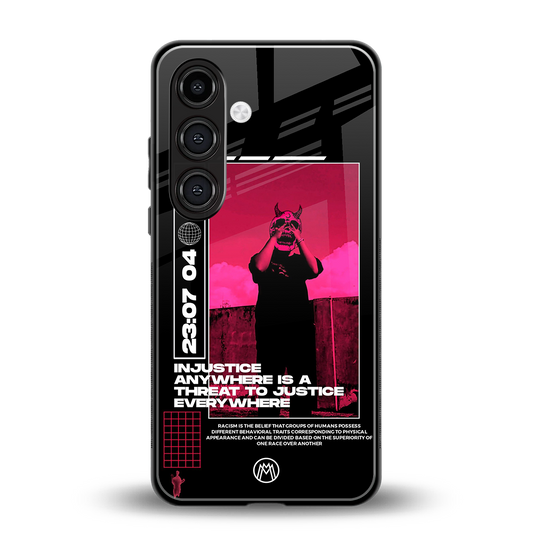 injustice back phone cover | glass case for samsung galaxy s24 fe