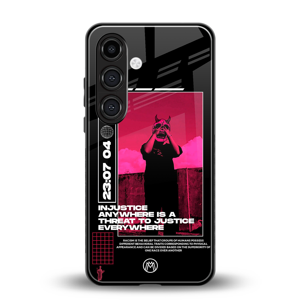 injustice back phone cover | glass case for samsung galaxy s23 plus