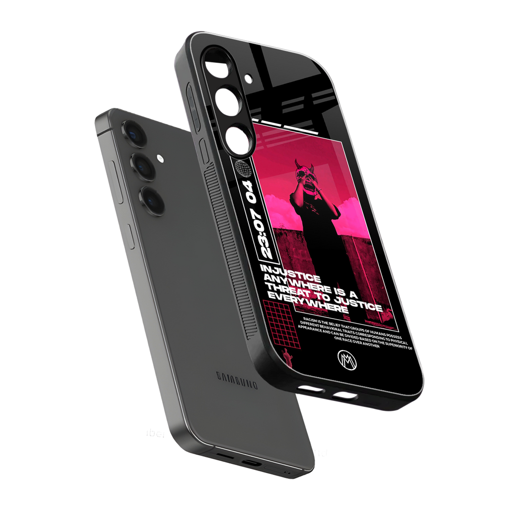 injustice back phone cover | glass case for samsung galaxy s25 plus