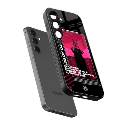 injustice back phone cover | glass case for samsung galaxy s24 fe
