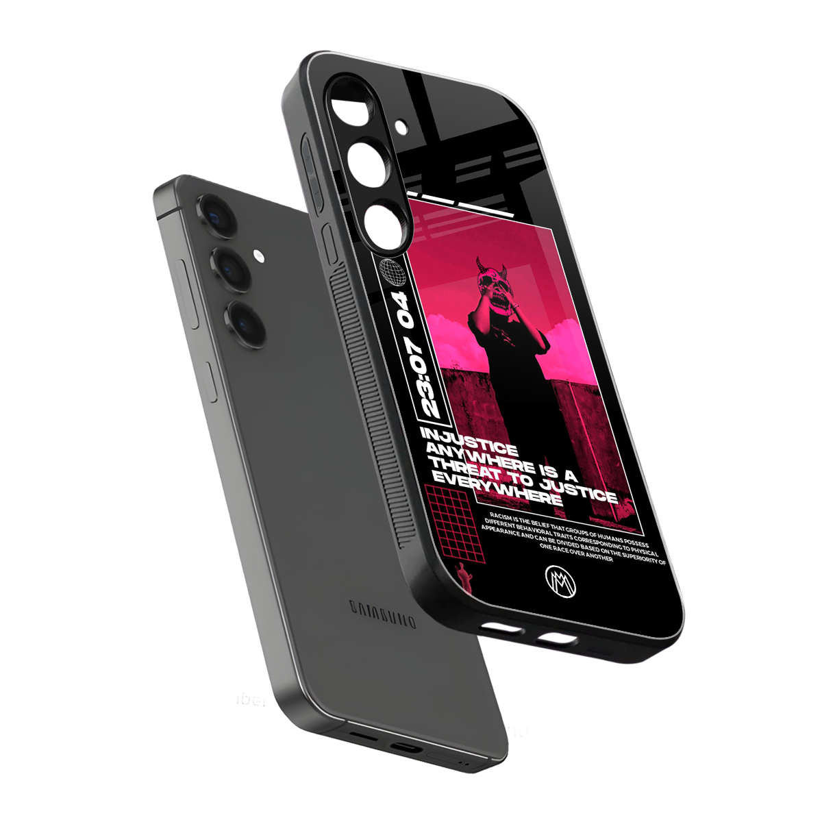 injustice back phone cover | glass case for samsung galaxy s23 plus