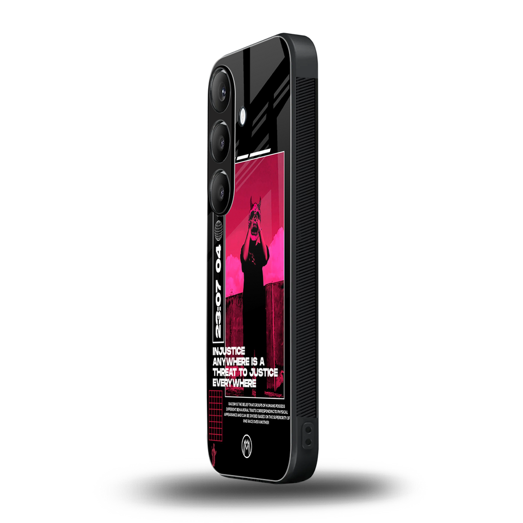 injustice back phone cover | glass case for samsung galaxy s24 fe
