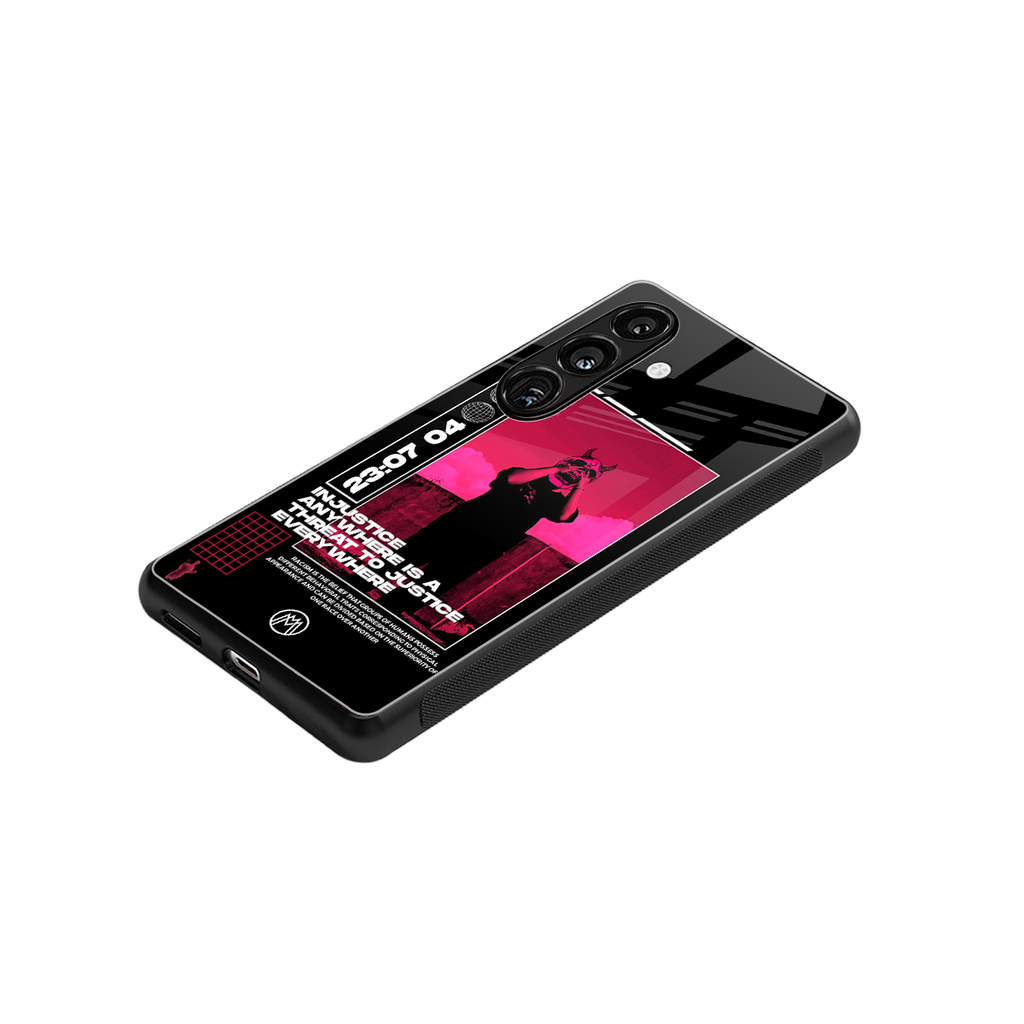 injustice back phone cover | glass case for samsung galaxy s24