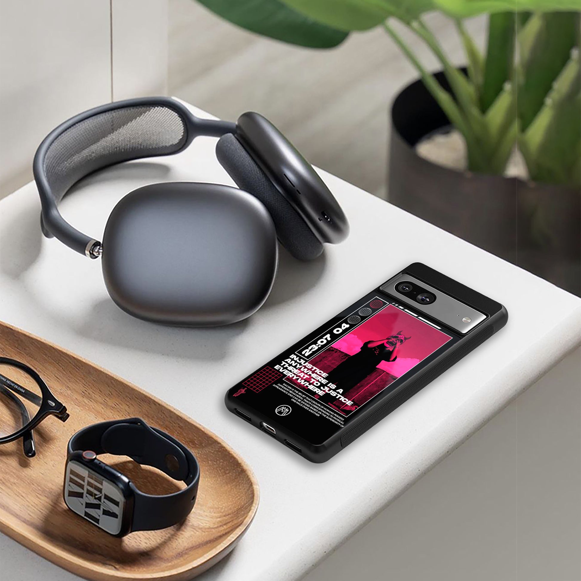 injustice back phone cover | glass case for iphone 15 pro