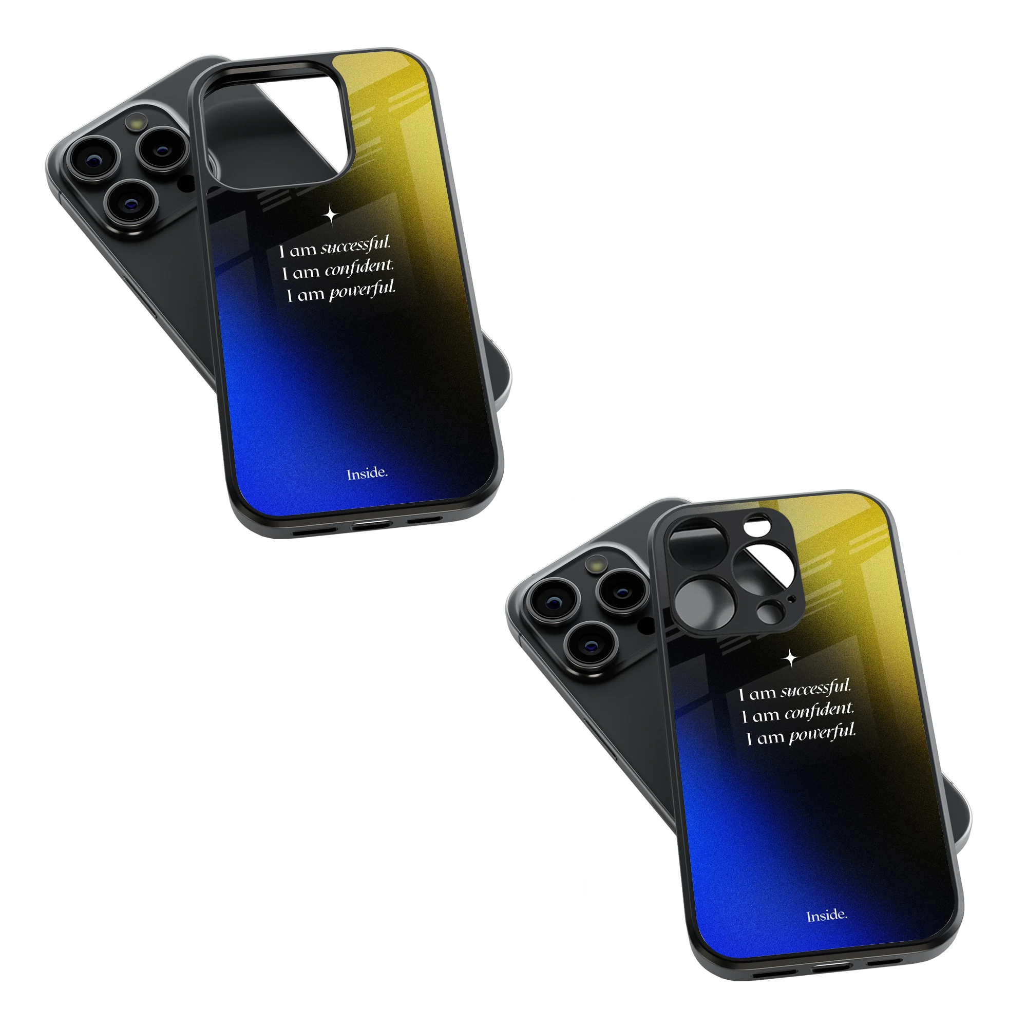 Trendy Glass Back Mobile Case for iPhone, Samsung, Redmi, OnePlus, Google Pixel, Motorola