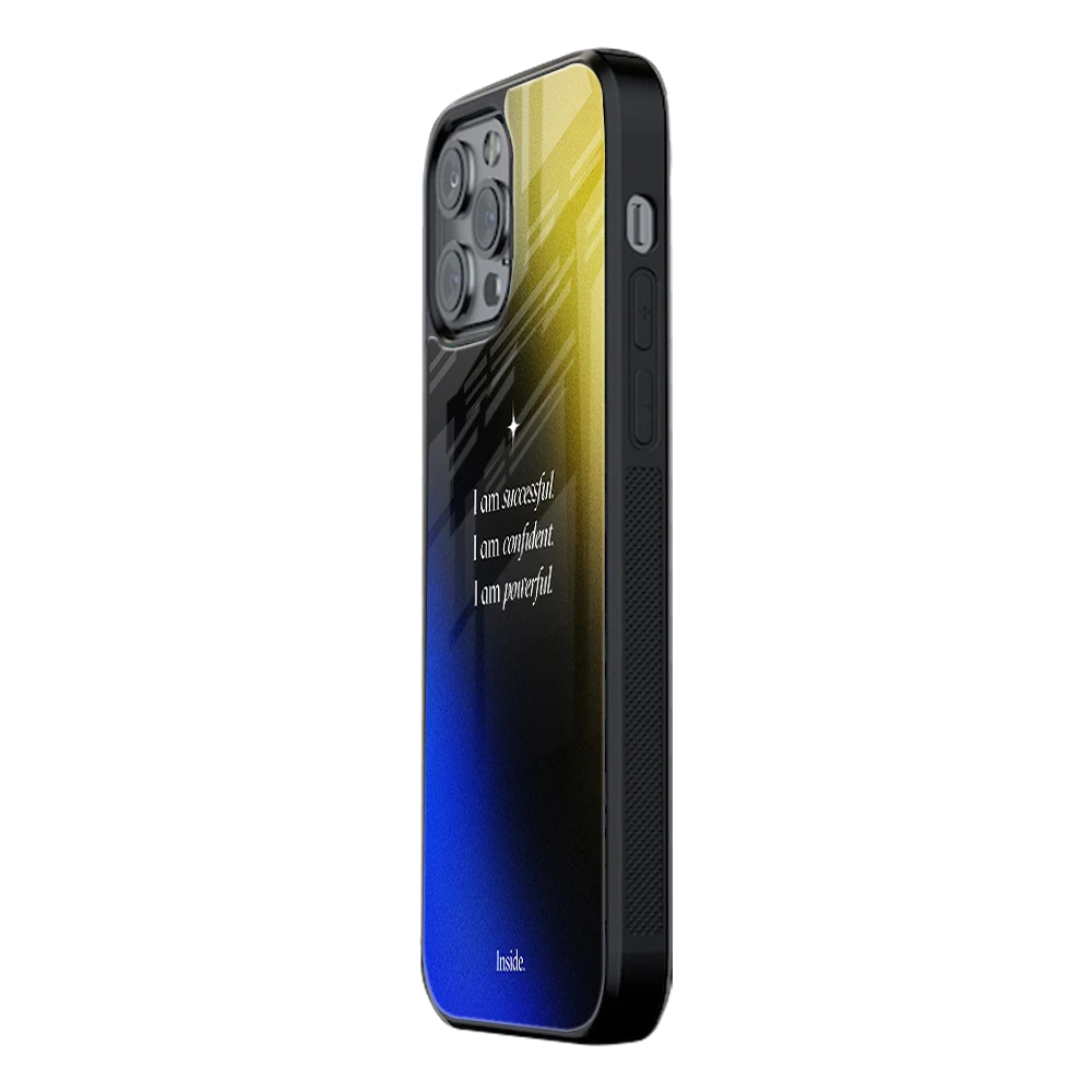 Slim Glass Back Phone Case for Multiple Brands iPhone, Samsung, Redmi, OnePlus, Oppo, Vivo