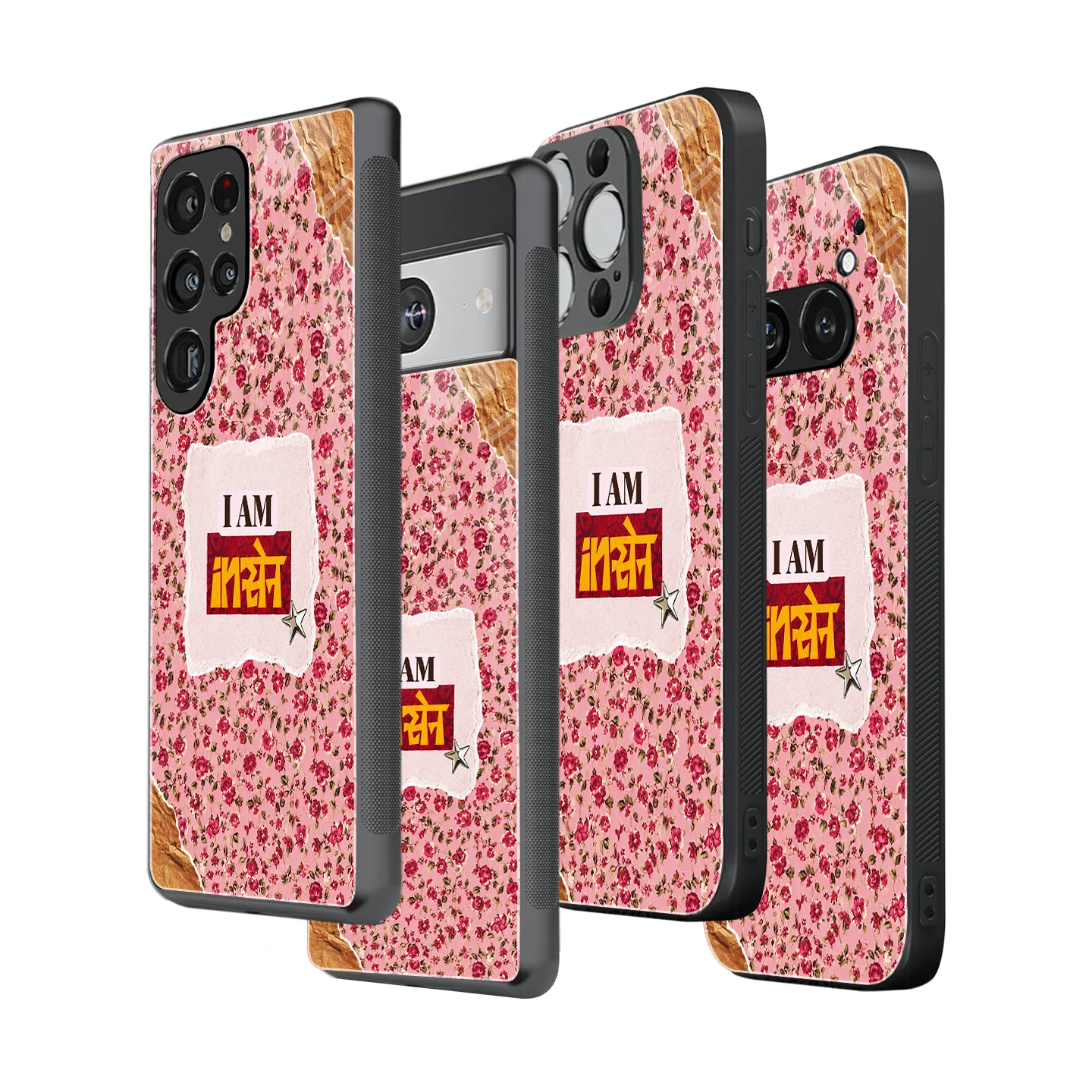 Stylish Glass Back Case for All Smartphones iPhone, Samsung, OnePlus, Pixel, Redmi, Oppo, Vivo, Motorola
